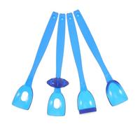 CORHAD Kit di Allenamento la Lingua 4 Pezzi per Ragazzo Ragazza Forma a Cucchiaio in Pp per Correzione Articolazione del Linguaggio e Esercizio Motorio Orale Blu