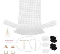 CORHAD Kit Fai da Te per Borsa a Tracolla e Tote Bag in Lana e Perle, Materiali per Borse Artigianali, Accessori Creativi per Lavorare a Maglia, per Artigiani e Appassionati di Cucito,