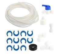CORHAD Kit Raccordi Tubi per Frigorifero Connettori Rapidi in Pe e Pom, Giunti a Due e Tre Vie, Installazione Fai-da-te Facile e Veloce