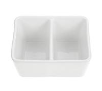 CORHAD Lavapenne in Ceramica Bianca Grande capacità, Resistente all'Usura e Leggera, Contenitore Pratico per Acqua e Inchiostro per Pittori e Amanti della Calligrafia