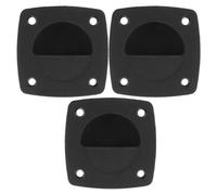 CORHAD Maniglia a Filo Incassata in Nylon per Portello Barca, Maniglia di Trazione Marina Resistente per Boccaporto e Mobiletto, Set da 3 Pezzi per Uso Nautico e Camper