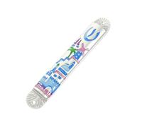 CORHAD Mezuzah Religiosa in Metallo Pergamena, Targa Mezuzah Classica per Porta di Casa, Decorazione retrò e Benedizione per Ingresso Esterno