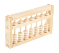 CORHAD Mini Abaco in Legno Feng Shui e Adulti, Strumento Matematico Montessori Cornice in Legno, Gioco Educativo e Accessorio Fotografico per Feste di Compleanno e Zhua Zhou