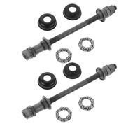 CORHAD Mozzo Posteriore per Bicicletta da Montagna 180mm Grigio ASSE Solido 9,5mm, Cuscinetti a Sfere ad Attrito Ridotto e Protezione Antipolvere, Set 2 Pezzi per Accessori Bici da Corsa