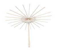 CORHAD Oliata Ombrello Beige a Mano Fatto con Manico di Carta in Bambù | Struttura Leggera e Portatile, Presa Antiscivolo, Stile Rustico Classico, per Nozze e Riprese All'aperto