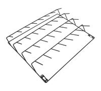 CORHAD Organizer per Fili in Metallo Resistente, Porta Filo da 32 Rocchetti Ganci, Supporto per Trecce a Parete, per Laboratori di Cucito e Uso Domestico