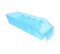 CORHAD Organizzatore per Medicinali in Plastico Blu Divisori Regolabili, Design Multifunzionale ed Elegante per Cliniche e Ambienti Professionali