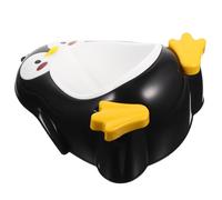 CORHAD Orinatoio per Parete Forma di Pinguino Vasino per Addestramento Maschietti con Grande Capacità Ruota Giocattolo e Ventose Resistenti Salvaspazio per Bagno Casa