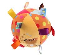 CORHAD Palla Morbida per Ragazzo Ragazza in Peluche con Campanellino Giocattolo Sensoriale Colorato con Etichette per lo Sviluppo Motorio e L’Apprendimento Precoce Nel Lettino