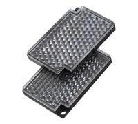 CORHAD Pannello riflettente a griglia 2 pezzi nero in acrilato per segnali stradali con elevata compatibilità con interruttori fotoelettrici