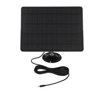 CORHAD Pannello Solare per Telecamera di Sicurezza 20W Montaggio a Parete e Porta Micro USB Adatto per Luci di Emergenza e Piccoli Elettrodomestici