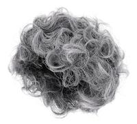 CORHAD Parrucca Sintetica Corta e Soffice da Donna Grigia per Cosplay e Feste, Accessorio Decorativo per Costume da Nonna, Parrucca Tagliata Corta alla Moda