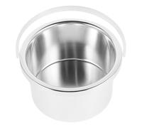 CORHAD Pentola di Ricambio Vaschetta Interna Versatile e Facile da Usare in Lega di Alluminio Diametro Interno 105mm per Scaldacera Brasiliana per Ceretta e Terapia Cera