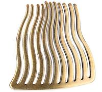 CORHAD Pettine per Chioma da Sposa in Ottone, Fermaglio Fatto a Mano Elegante per Acconciature Raccolte e Chignon, Accessorio Copricapo per Matrimoni e Feste