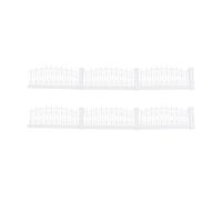 CORHAD Recinzione da Giardino 1m in Plastica Bianca Forma Realistica per Decorazione Fai-da-Te e Paesaggio in Miniatura per Cortile e Micro Paesaggi