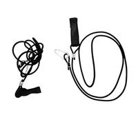 CORHAD Reggetta Elastico 2 Pezzi per Sicurezza Paddle Kayak, in Nailon e Plastico Nero, Corda Stretch, Funzionale per Trasporto Bagagli e Uso Outdoor su Veicoli senza Ancoraggi