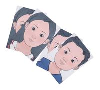 CORHAD Reusable Face Board in Plastico A4, 4 Pezzi, Design Realistico e Colorato, Portatile e Riutilizzabile per Professional-Level Practice e Make-up Techniques Training