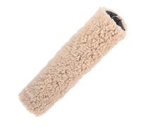 CORHAD Rivestimento Bracciolo Sedia in Sherpa Beige, Cuscino Ergonomico e Confortevole per Poltrone da Ufficio e Sedie da Gioco, 1 Paio Copri Braccioli Antiscivolo