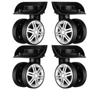 CORHAD Ruote a Doppia per Valigie 4 Pezzi in ABS Resistente Accessori per Bagagli Silenziosi e Facili da Installare Compatibili Trolley da Viaggio