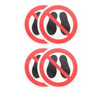 CORHAD Segnali di Divieto Non Calpestare in Vinile 4 Pezzi, Adesivi per Pavimenti Esterni e Interni, Etichette di Avvertenza per Uffici, Scuole e Supermercati, Resistenti all’Acqua e