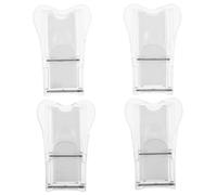 CORHAD Serrature di Sicurezza per 4 Pezzi per Porte e Finestre Scorrevoli Autoadesive Trasparenti Limitatori di Apertura per Protezione Casa Ragazzo Ragazza e