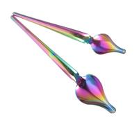 CORHAD Set 2 Cucchiai per Decorazioni in Acciaio Inossidabile per Dolci e Caramello, Utensili per Decorare Torte e Biscotti le Feste