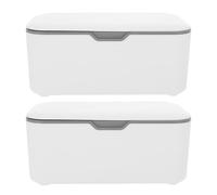 CORHAD Set 2 Dispenser per Salviette Coperchio Porta Salviette Riutilizzabile per Ragazzo Ragazza Contenitore Compatto Antipolvere per Bagno e Viaggio per Uso Interno ed Esterno