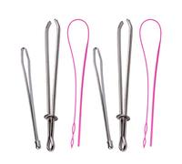 CORHAD Set 2 Infila-Cordoncini per Cucito Fai da Te, 2 Pezzi in Metallo e 1 in Plastica, Strumenti per Infilare Fili e Coulisse per Lavori Artigianali Domestici