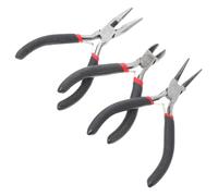 CORHAD Set 3 Pinze per Gioielli Fai da Te in Acciaio, Pinze Multiuso Compatte per Creazione e Riparazione, Utensili Manuali Pratici per Lavori Artigianali e Uso Domestico