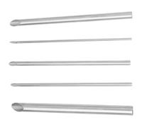 CORHAD Set 5 Pezzi Strumento per Perforare Argilla in Acciaio Inossidabile, Taglierina Rotonda per Ceramica, Portatile e Comoda da Impugnare per Ceramisti e Scultori