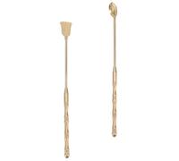 CORHAD Set di Strumenti Oro Cucchiaio e Pala per Incenso in Rame Facile da Pulire e Conservare per Bruciatori di Incenso per Studio e Cerimonie
