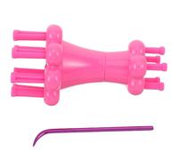 CORHAD Set Utensili per Lavorare a Maglia Doppia estremità in Plastica Resistente, Kit per Creazione Cordoncini di Filato Rocchetto Portatile, Strumento Manuale per Principianti Adatto