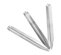 CORHAD Spatola da Laboratorio in Acciaio Inox 3 Pezzi con Punta Arrotondata e Cucchiaio Curvo, Strumento Multifunzionale per Miscelare Polveri e Paste, per Uso Scientifico e