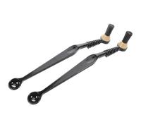 CORHAD Spazzola la Pulizia Macchina Caffè Espresso 2 Pezzi con Testina Antiscottatura in Nylon, Pratica Spazzola a Manico per Pulizia Fine e Rimozione Fondi, Colore Colore Casuale