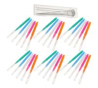CORHAD Spazzole per Pulizia Doccia con Setole in Nylon e Ago in Metallo per Sbloccare Ugelli e Proteggere Finitura Doccia per Bagno e Casa