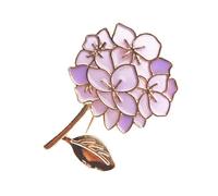 CORHAD Spilla da Donna Elegante e Semplice a Forma di Fiore in Lega Porpora Smalto Comoda da Indossare, per Sciarpe e Abbigliamento Femminile