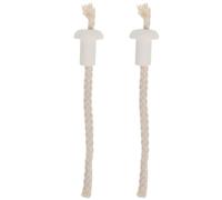 CORHAD Stoppino per Lampada ad Olio in Cotone Base in Ceramica, Set da 2 Pezzi, Assorbimento Olio Efficiente per Illuminazione Esterna e Interna, Ricambio Facile e Durevole