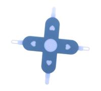 CORHAD Strumento 4 in 1 per Rimozione Cerume e Pulizia Naso e Unghie Ragazzo Ragazza, Kit Sicuro per Cura del Ragazzo Ragazza, Design a Croce Blu, Uso Delicato per Naso Chiuso e Cerume