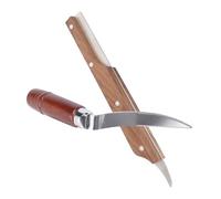 CORHAD Strumento Per Cocco Coltello Per Cocco in Acciaio Inossidabile e Legno Set 2 Pezzi per Forare il Cocco in Cucina