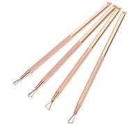 CORHAD Strumento Spingi Cuticole in Acciaio Inossidabile, Set 4 Pezzi Punta Triangolare, Design Creativo per Rimozione Cuticole Morta, per Nail Art e Spa