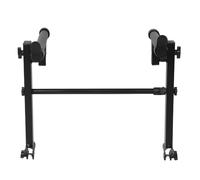 CORHAD Supporto per tastiera di secondo livello, supporto per tastiera doppio in metallo regolabile in altezza per band, concerti e home studio