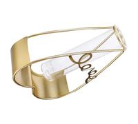 CORHAD Vaso Forma di Cuore in Ferro Resistente al Calore con Provetta di Vetro per Piante e Tulipani, Facile da Pulire, Decorazione Artistica per Occasioni e Anniversari