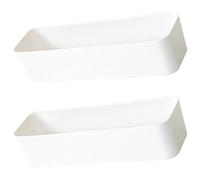 CORHAD Wall-mounted Remote-control Holder, Scatola Organizer da Parete in ABS Bianco, 2 Pezzi, per Bagno e Soggiorno