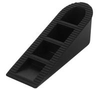 CORHAD Zeppa Fermaporta in Gomma Nero Antiscivolo per Casa Sicurezza Protezione Porta Stopper Obliquo Resistente