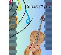CORI Acoustic Guitar Sheet Music Notebook - Tailored for acoustic guitarists 8.5" x 11" 110 Pages, Sheets for Music Chord Notation