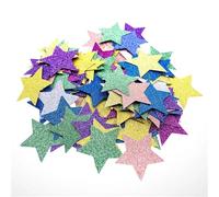 Coriandoli 800 stelle multicolori da 3 cm riutilizzabili for il bar di casa di Natale