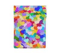 Coriandoli a forma di cuore arcobaleno, Custodia per laptop in pelle PU, borsa per notebook, custodia per laptop, custodia per tablet