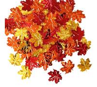 Coriandoli a forma di foglie autunnali, coriandoli da spargere sulla tavola, 15 g per il giorno del Ringraziamento, foglie d'acero, paillettes, coriandoli per feste autunnali
