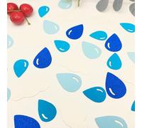 Coriandoli a forma di nuvola con gocce di pioggia, per feste di nascita, decorazione per feste di compleanno e matrimoni, decorazioni per feste di compleanno