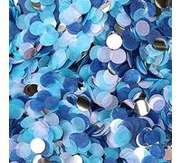 Coriandoli Carta,5000 Pezzi di Tessuto Tondo Coriandoli Bianco Blu Coriandoli da Tavola per Matrimoni Festa Compleanno 1 Pollice